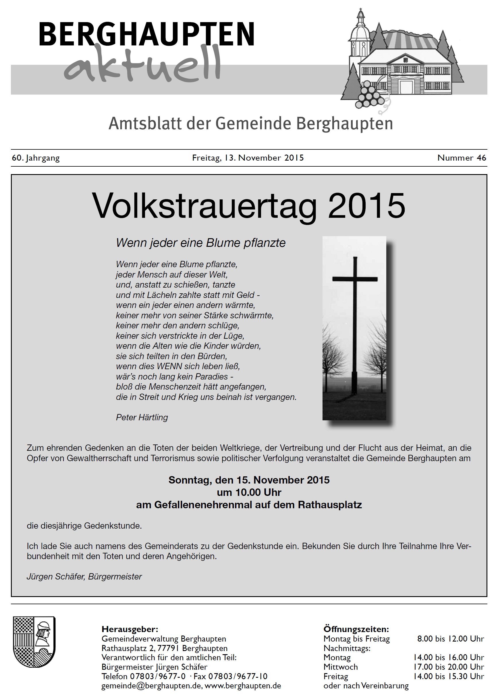 Amtsblatt 2015 KW 46