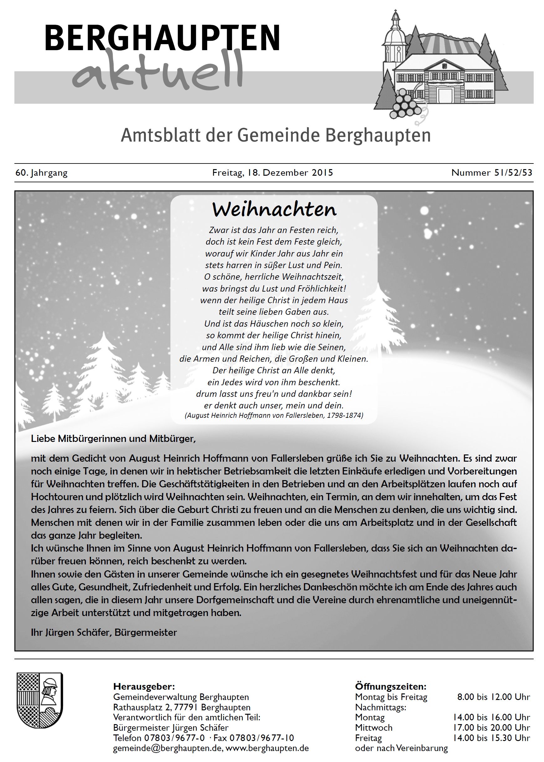 Amtsblatt 2015 KW 51, 52, 53