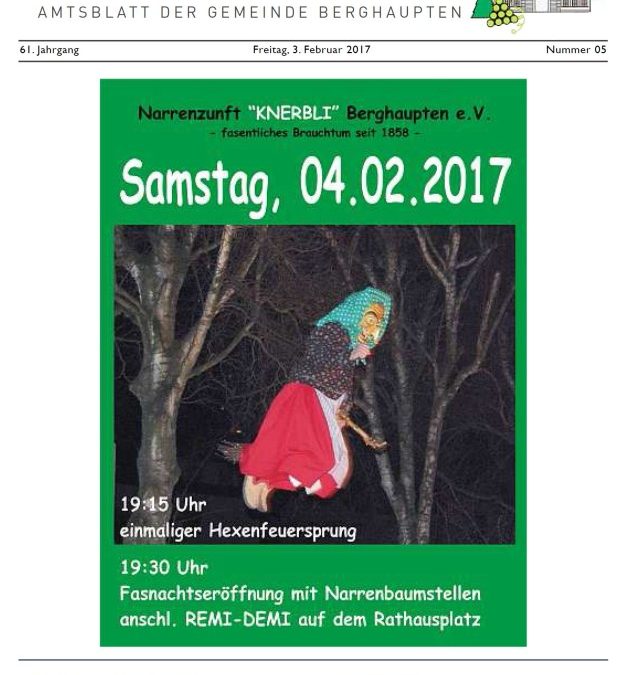 Amtsblatt 2017 KW 05