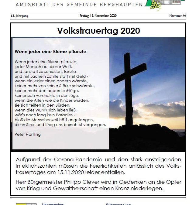 Amtsblatt 2020 KW 46