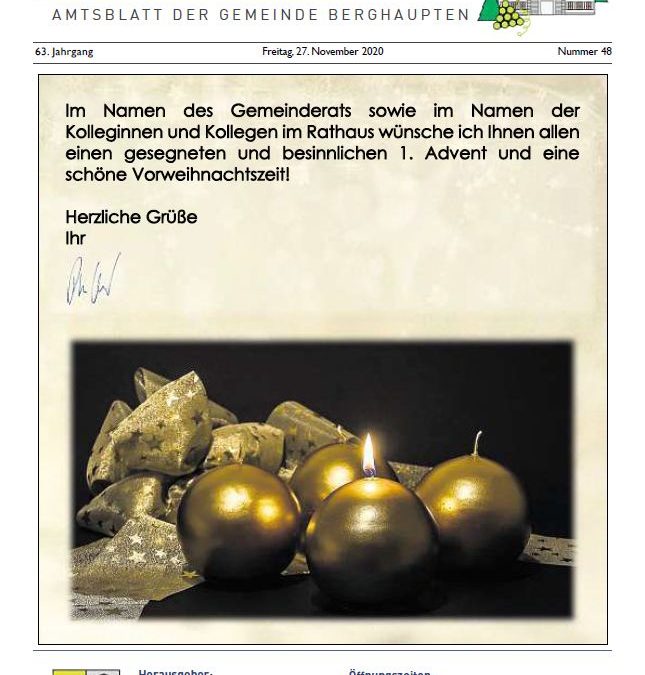 Amtsblatt 2020 KW 48