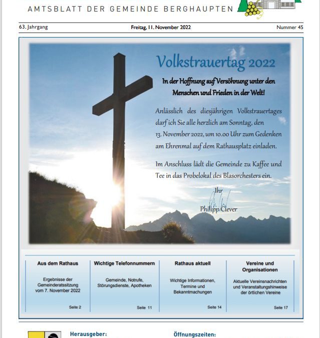 Amtsblatt 2022 KW 45